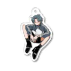 かいばしらのウルフちゃん（青） Acrylic Key Chain