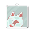 あまの川.jpののぞいている犬 Acrylic Key Chain