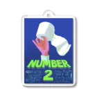 hrhのNUMBER2  アクリルキーホルダー