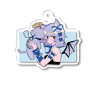 まぐろらーめんの天使と悪魔 Acrylic Key Chain