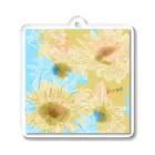 Shoko designの【ウクライナ募金】sunflowers & hope  Acrylic Key Chain