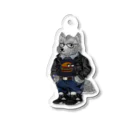 hungry-ハングリー-のウルフハンバーガー Acrylic Key Chain