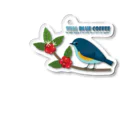 Teal Blue CoffeeのTeal Blue Bird Acrylic Key Chain