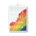 MONETのWE ARE EQUALLY HUMAN RIGHTS アクリルキーホルダー