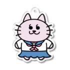 かっこにゃん！のJKかっこにゃんアクキー Acrylic Key Chain