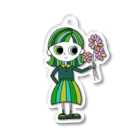 grumpy girl ＊のみどりちゃん Acrylic Key Chain