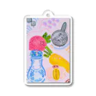 あおいとまり木のにぎやかことこと Acrylic Key Chain