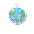 Mona♡ChirolのWorld of Love＆Peace＆SmileーBlueー Acrylic Key Chain