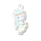 kuuha_hiyamaの振り向き女の子ミニキャラ Acrylic Key Chain