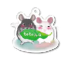 teruteQ【チンチラ】イラストonlyのフォロワー様専用トトandQ Acrylic Key Chain