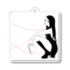 南口綾瀬 WEB STOREの I Love Books Acrylic Key Chain