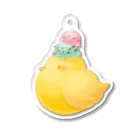 いちこ🍓のお菓子なひよこ・アイス Acrylic Key Chain