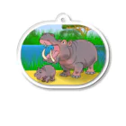 ZOO TYPHOONのカバ Acrylic Key Chain