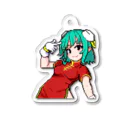 名前未定のドットガール　ロゴ背景ナシ Acrylic Key Chain