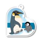 ZOO TYPHOONのコウテイペンギン Acrylic Key Chain