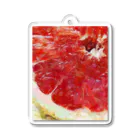 Tabetarinai Storeのpink grapefruit Acrylic Key Chain