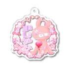 あいくと獣人と魔法の杖のまじ病みうさぎ Acrylic Key Chain