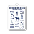 KAWAGOE GRAPHICSのHORSERACING GRAPHICS 紺  Acrylic Key Chain