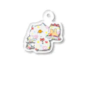 デコレーションモンスター@夢を叶えるお手伝い！のデコモン【かふぇねこ】 Acrylic Key Chain