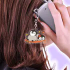 DECORのほのぼの子ペンギン　紅葉ver. Acrylic Key Chain