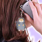 Qooroの猫かぶりチャウさん　フォーン・サバトラ Acrylic Key Chain