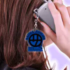 SAUNA JUNKIES | サウナジャンキーズのマルサ アクリルキーホルダー（青） Acrylic Key Chain