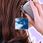 蒼い狐の空 Acrylic Key Chain