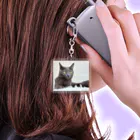 ねこほうチャンネル公式グッズのおしゃれハムちゃん Acrylic Key Chain
