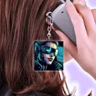 kangekiのサイバーパンクガールNo.39 Acrylic Key Chain
