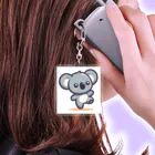 金運アップ&恋愛運アップ&両思いになる幸運ラッキーコアラ🐨の金運&恋愛運アップ&両思い=幸運ラッキーコアラ🐨ストラップ Acrylic Key Chain