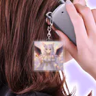 ふんわり屋のめんとにゃー。 Acrylic Key Chain
