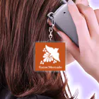 Tacos Mercadoのメルカドロゴ　オレンジスクエア Acrylic Key Chain