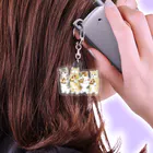 mofusandのみよーんピザ Acrylic Key Chain