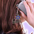 Yuko’ｓ Galleryの【開運祈願】星に願いを！ Wish upon a star! 子年生まれ守護梵字キリーク Acrylic Key Chain