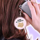 片耳難聴 taboooooのかたみみクマのくーま Acrylic Key Chain