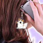 はちくま𓅂の海苔巻き煎餅の中身だけくれる狆 Acrylic Key Chain