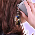 残念なイケメンの真珠の耳飾りを売った少女 Acrylic Key Chain
