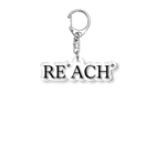 何屋未来 / なにやみらいのREﾞACHﾞ 黒文字 Acrylic Key Chain