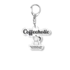 かえる商店のCOFFEEHOLIC black logo Acrylic Key Chain