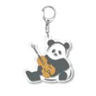 kunitachiviolinschoolの【透過】パンダくんのバイオリン Acrylic Key Chain