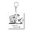 猫のグッズ屋 “ ねこつながり "のno CAT no LIFE Acrylic Key Chain