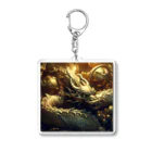 終わらない夢🌈の黄金の龍✨ Acrylic Key Chain