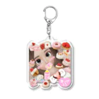 🎀miruchan land🎀🍼©️公式ショップの🎀お菓子なmiru🎀🍼 Acrylic Key Chain