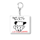 Lipstick CHANNEL SHOPのまさよしパンダまーまー　泣かないで Acrylic Key Chain