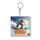 ArtDesignWorksのスノーボードスポーツ Acrylic Key Chain