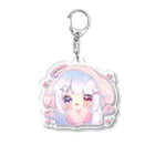 みなづき。のうさ耳パーカーちゃん(うるうる) Acrylic Key Chain