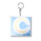 もなころショップの三日月　パステルアート Acrylic Key Chain