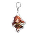 二頭身キャラが好きですの秋をイメージしました Acrylic Key Chain