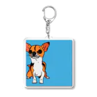 masatoooのチワワのイラストグッズ Acrylic Key Chain