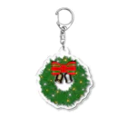 k-shopのクリスマスリース Acrylic Key Chain